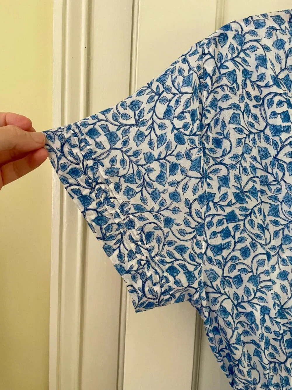 J.Crew Delft Blue and White Mini Dress with Slip EUC